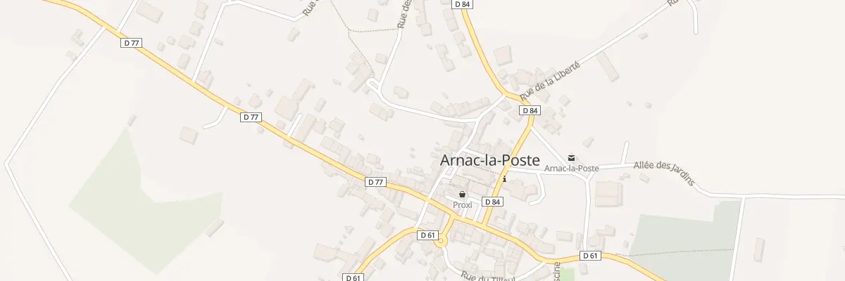Plan du 7 Rue des Fontaines à Arnac-la-Poste