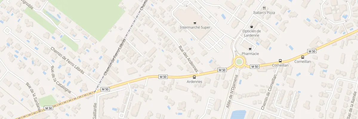 Plan du 7 Rue des Ardennes à Toulouse