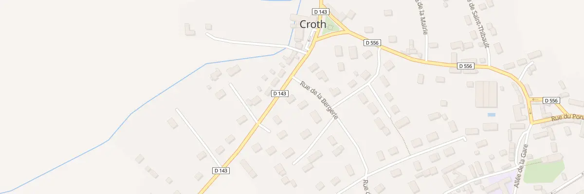 Plan du 2 Rue de la Bergerie à Croth