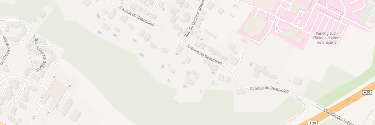 Plan du 1240 Av de Beausoleil à Montauban