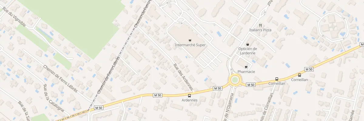 Plan du 10 Rue des Ardennes à Toulouse