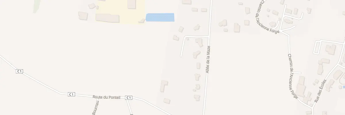 Plan du 5000 Le Ponteil à Pazayac