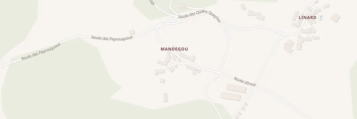 Plan du 134 Mandegou à Borrèze
