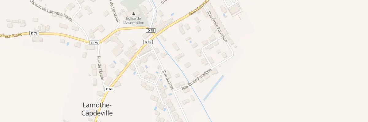 Plan du 44 Gr Gd Rue d’Ardus à Lamothe-Capdeville