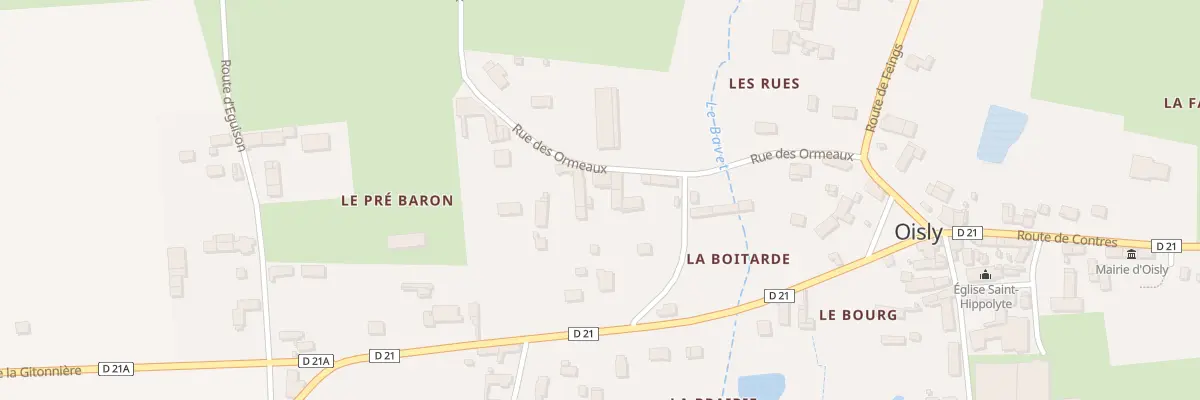Plan du 11 Rte des Ormeaux à Oisly