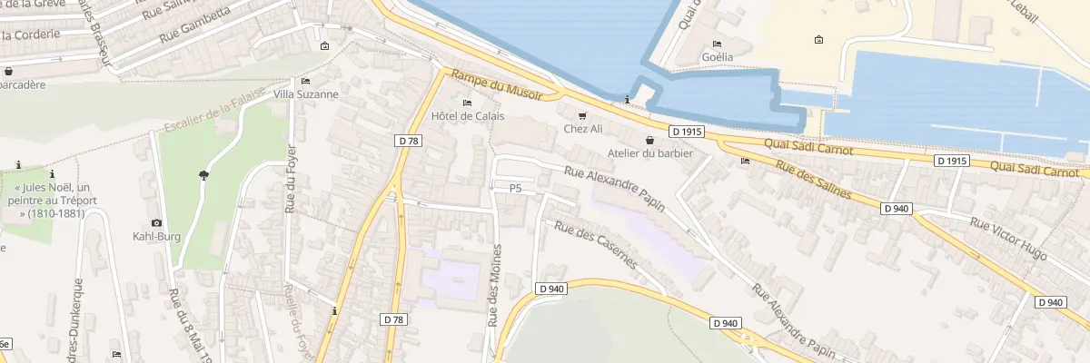 Plan du 91 Rue Alexandre Papin au Tréport