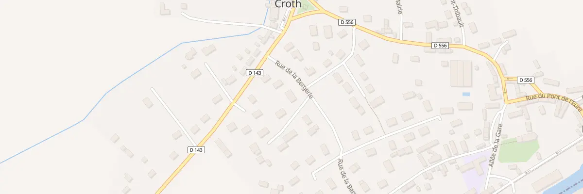 Plan du 6 Rue de la Bergerie à Croth