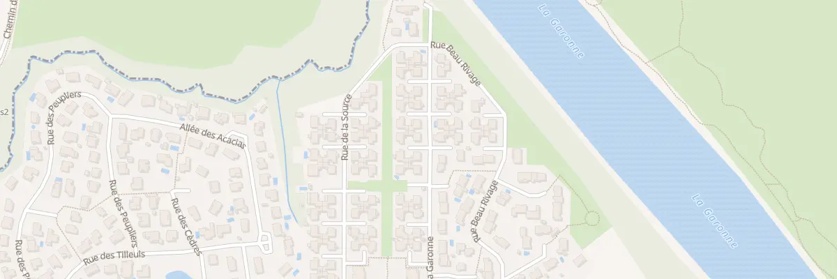 Plan du 25 Rue de la Garonne à Beauzelle