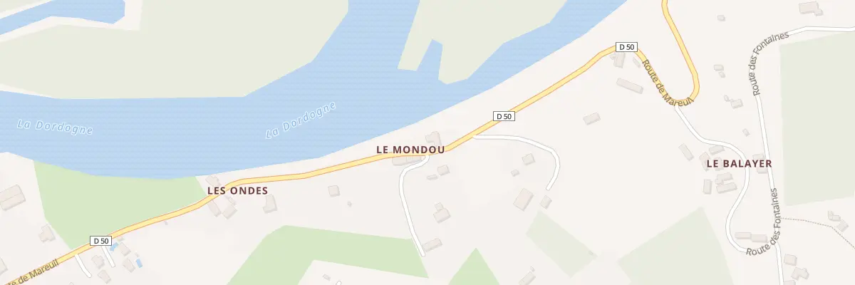 Plan du 1193 Rte de Mareuil à Saint-Julien-de-Lampon