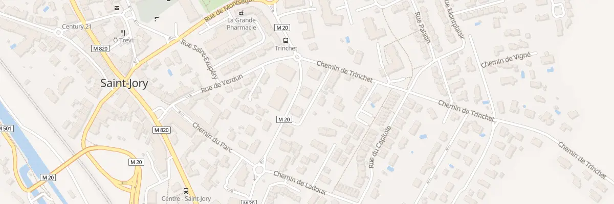 Plan du 2 Che de Trinchet à Saint-Jory