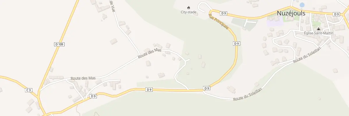 Plan du 5744F Mas de Moles à Nuzéjouls