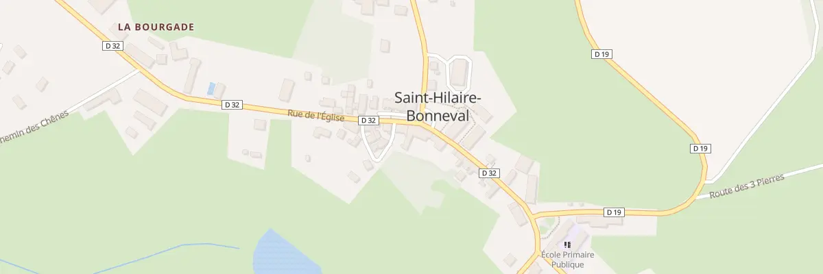 Plan du 5023 Le Bourg à Saint-Hilaire-Bonneval