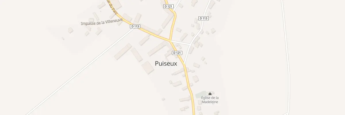 Plan du 7 Pl des Tilleuls à Puiseux