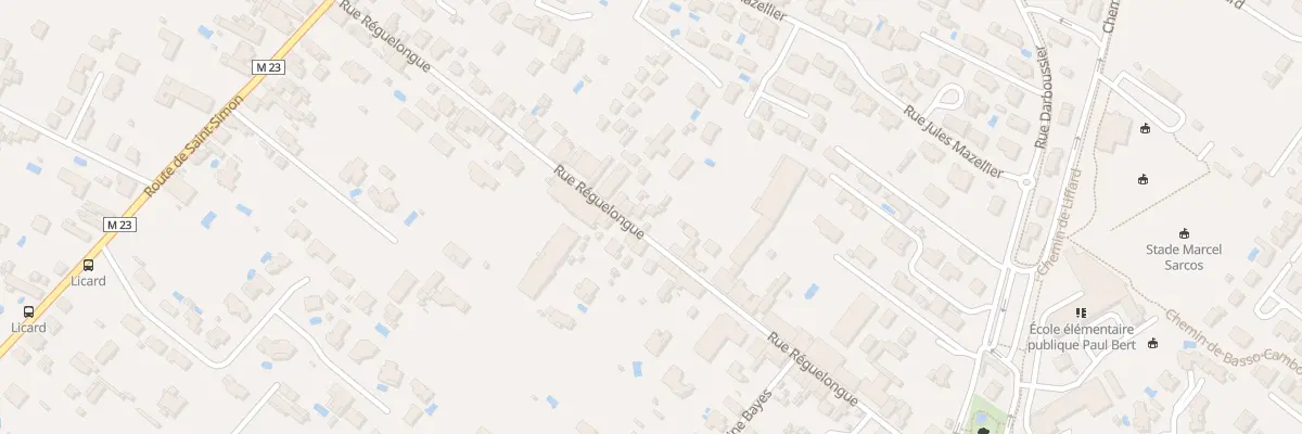 Plan du 86 Rue Reguelongue à Toulouse