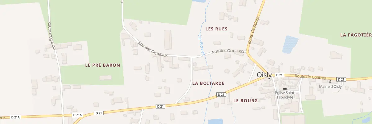 Plan du 3 Che du Pré Baron à Oisly