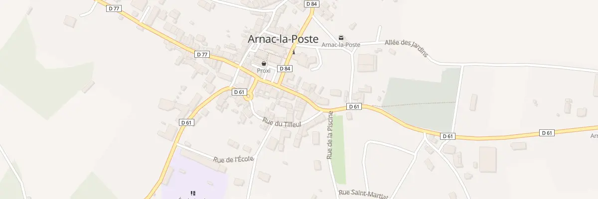 Plan du 8 Av Alsace Lorraine à Arnac-la-Poste