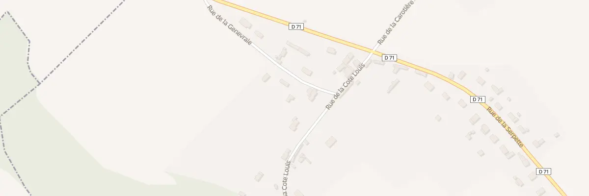 Plan du 3 Rue de la Genevraie à Fains