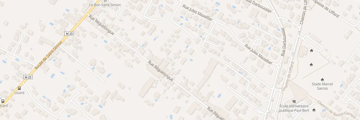 Plan du 90 Rue Reguelongue à Toulouse