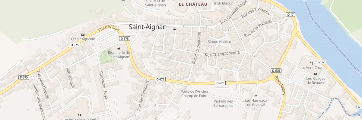 Plan du 10 Rue Emile Zola à Saint-Aignan