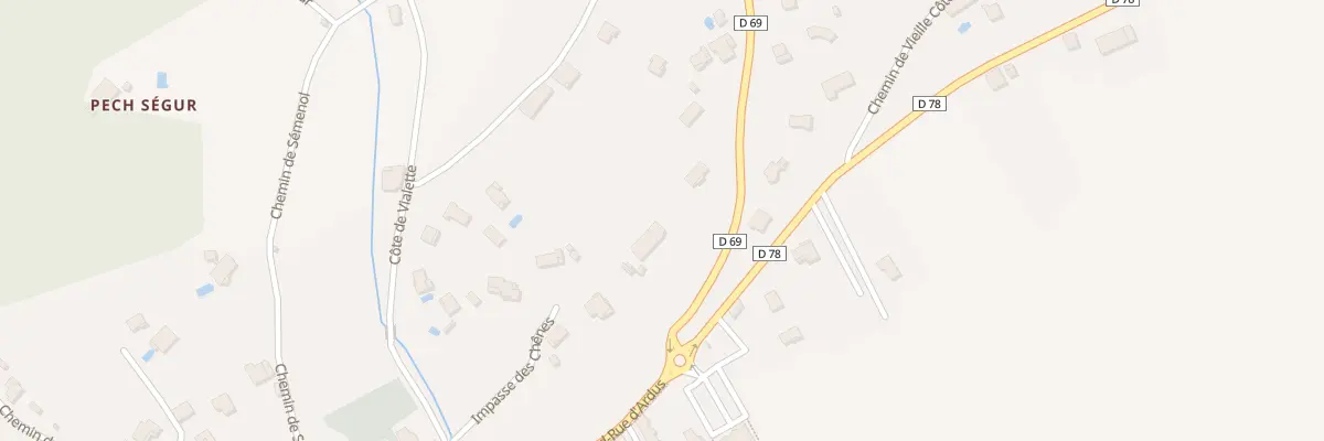 Plan du 55 Côte de Mirabel à Lamothe-Capdeville