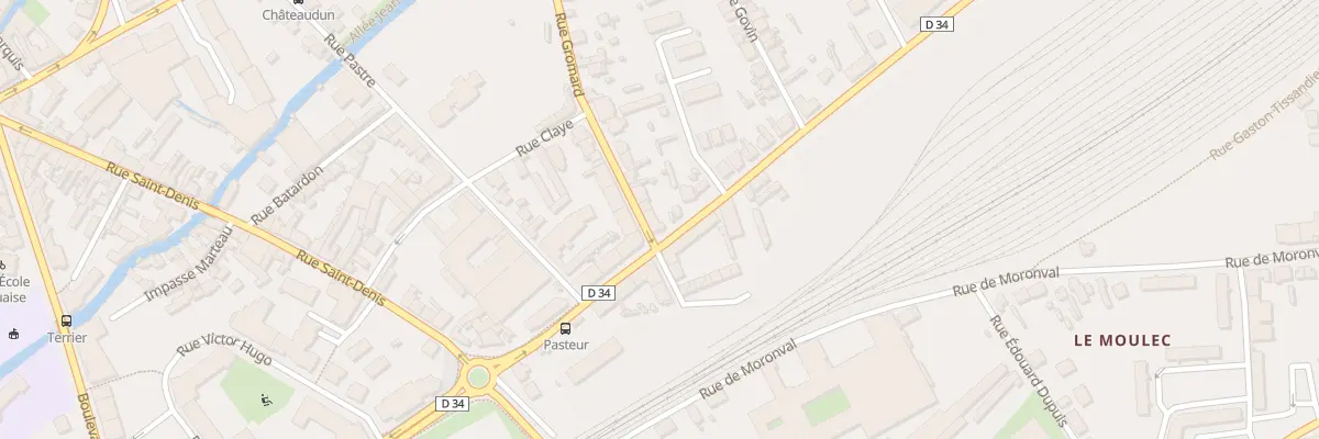 Plan du 9 Bd Pasteur à Dreux