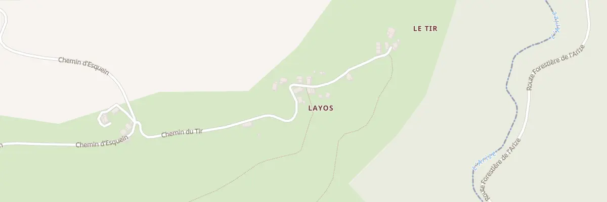 Plan du 326 Che du Tir à Esplas-de-Sérou