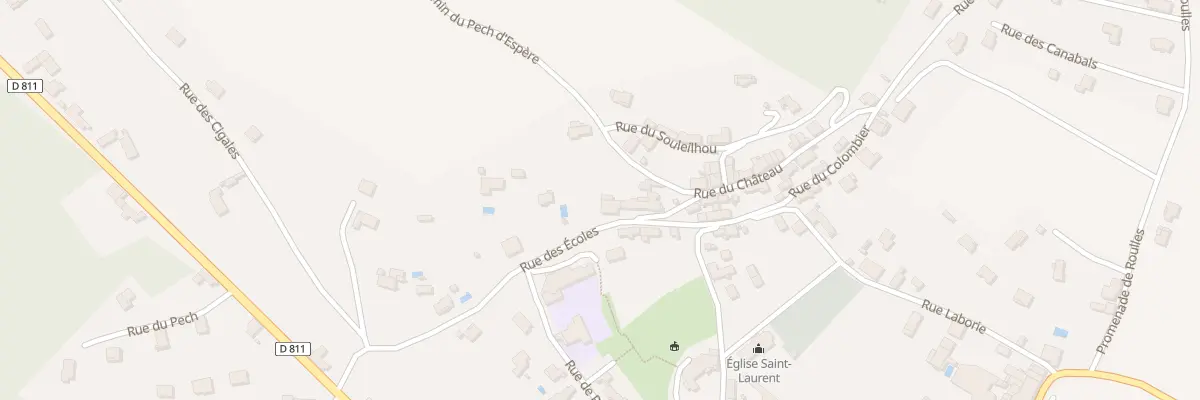 Plan du 8 Rue des Ecoles à Espère