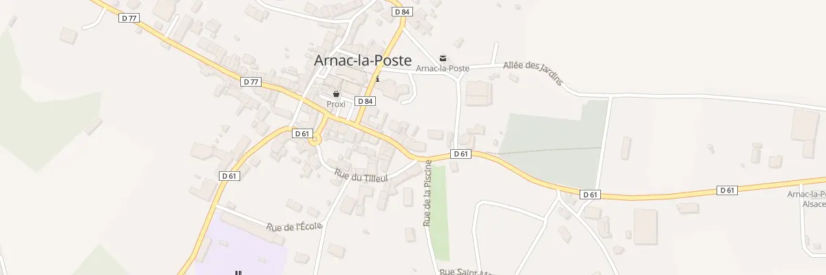 Plan du 9 Av Alsace Lorraine à Arnac-la-Poste