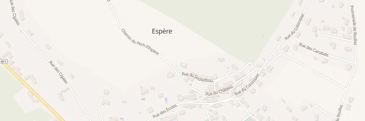 Plan du 6449F Rue du Souleilhou à Espère