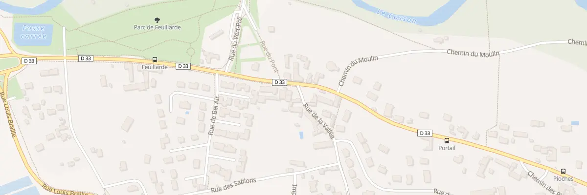 Plan du 6 Rue de la Vallée à Vineuil
