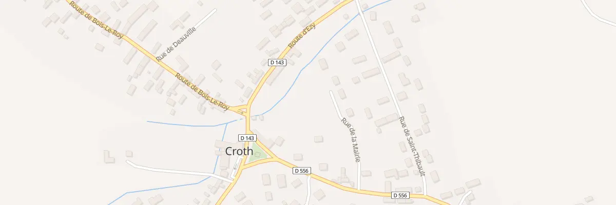 Plan du 7E Rue de la Mairie à Croth