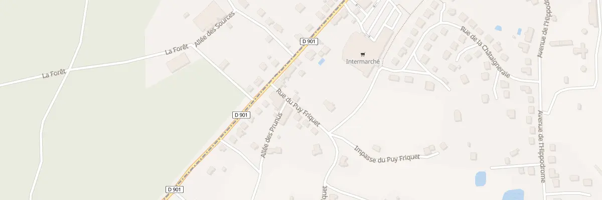 Plan du 1 Rue du Puy Friquet à Saint-Sornin-Lavolps
