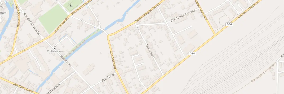Plan du 8 Rue Govin à Dreux
