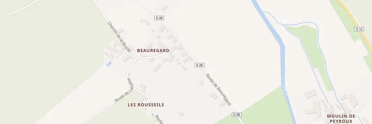 Plan du 2035 Rte de Beauregard à Concorès