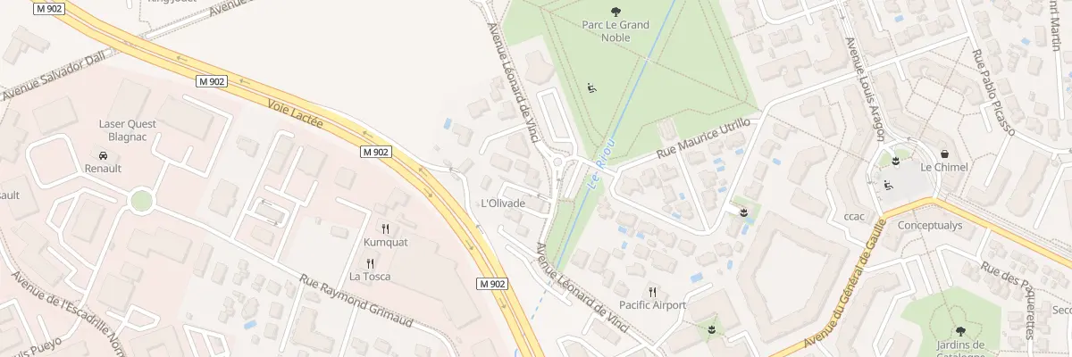 Plan du 7 Av Léonard de Vinci à Blagnac