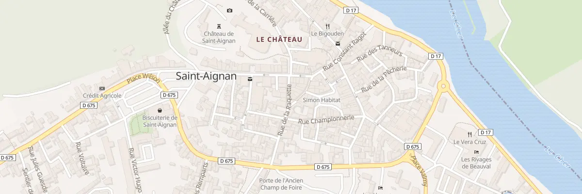 Plan du 7 Rue de la Raquette à Saint-Aignan