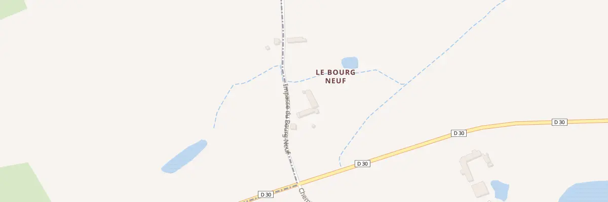 Plan du 114 Le Bourg Neuf à Oisly