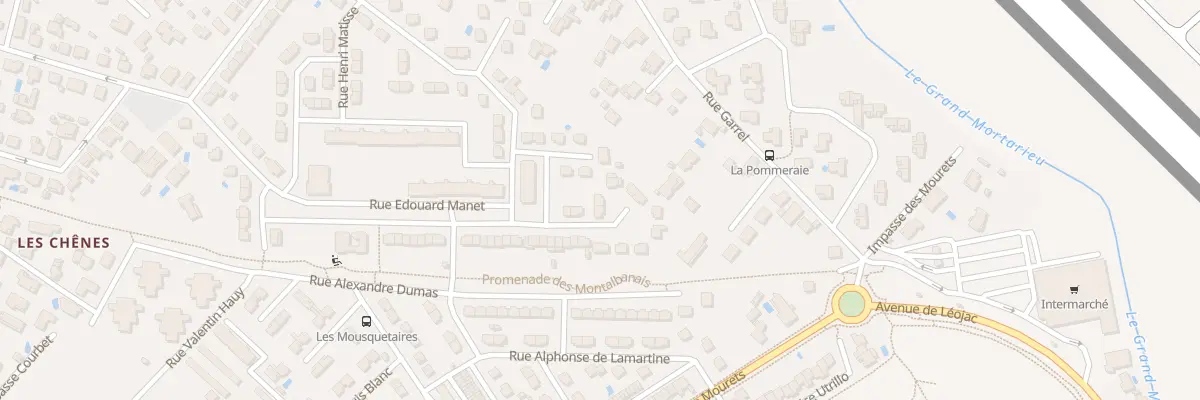Plan du 7 Imp Fragonard à Montauban