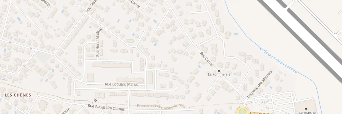Plan du 880B Rue Garrel à Montauban