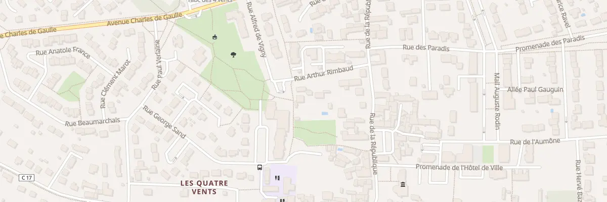 Plan du 15 Rue Arthur Rimbault à Vineuil