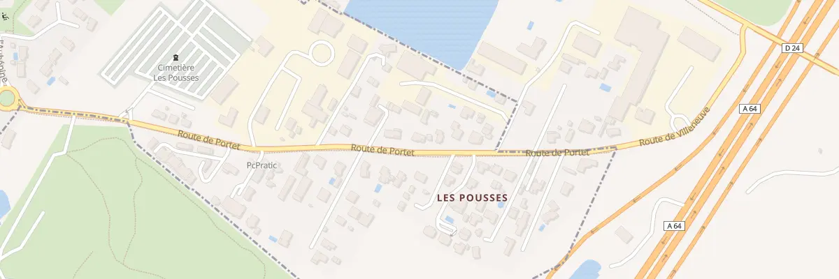 Plan du 129B Rte de Portet à Villeneuve-Tolosane