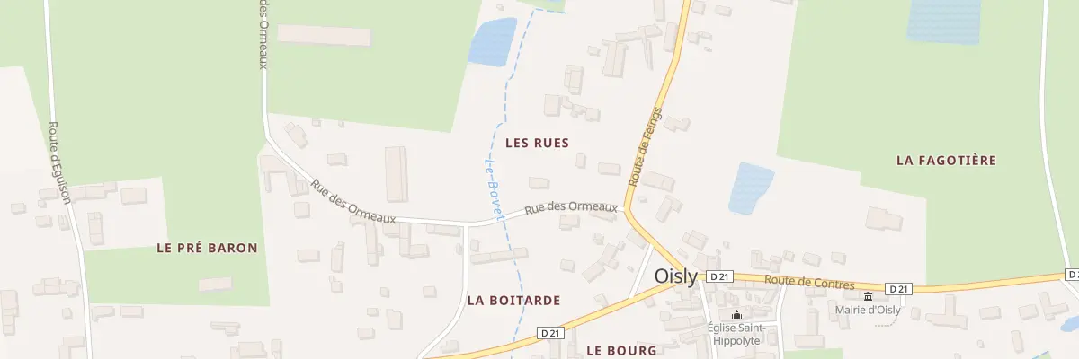 Plan du 4 Rte des Ormeaux à Oisly