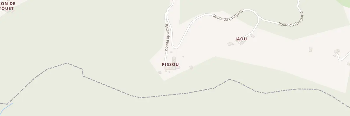 Plan du 50 Pissou à Boussenac