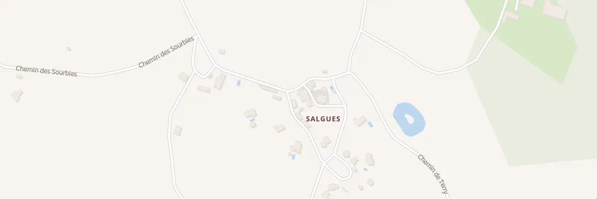 Plan du 1332 Che de Salgues à Labastide-Marnhac