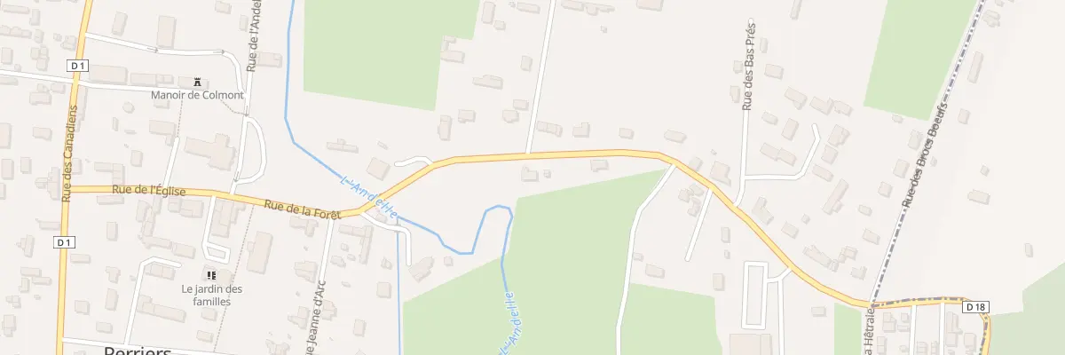 Plan du 8 Rue de la Foret à Perriers-sur-Andelle