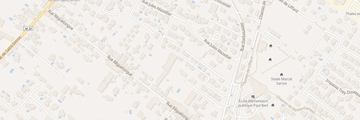 Plan du 21 Rue Darboussier à Toulouse