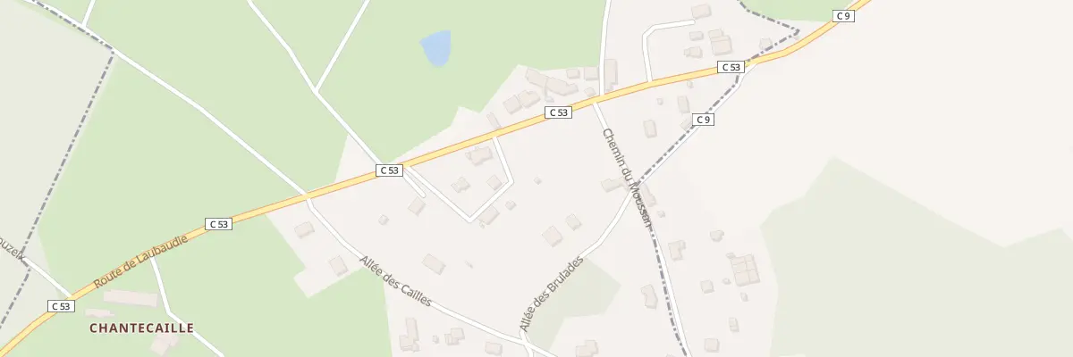 Plan du 61 Rte de Laubaudie à Eyjeaux