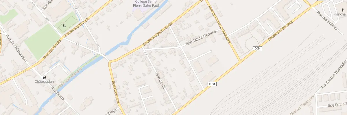 Plan du 8 Rue de Sainte Gemme à Dreux