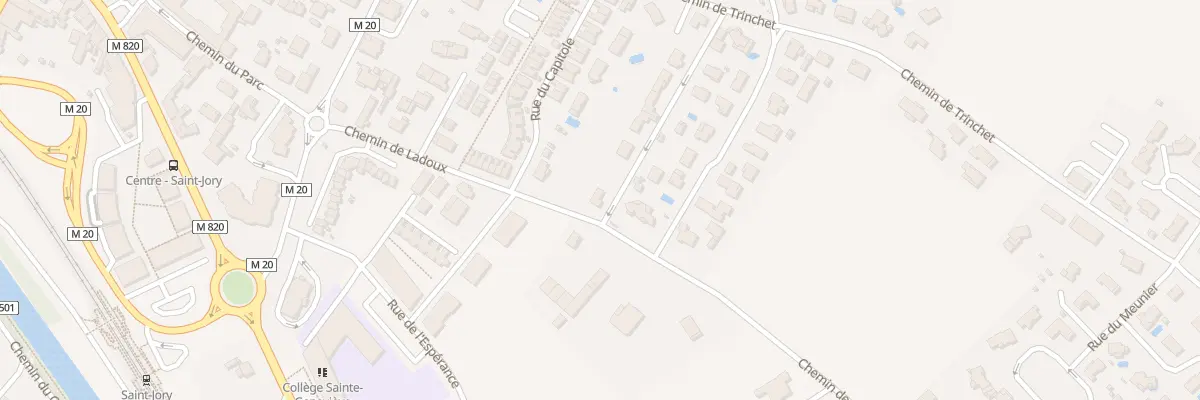Plan du 20 Che de Trosselard à Saint-Jory