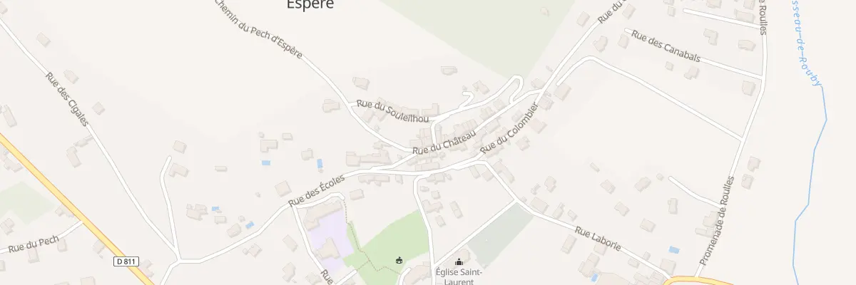 Plan du 22 Rue du Château à Espère